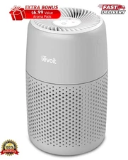 Portable Air Filter Purifier Smoke Odor Pet Room Home Indoor Bedroom Office Gray