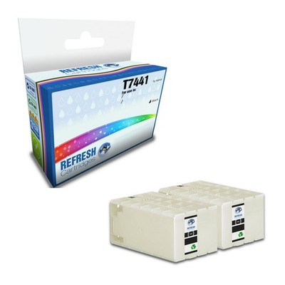 Refresh Patronen schwarz T7441 Tinte Doppelpack kompatibel mit Epson Druckern