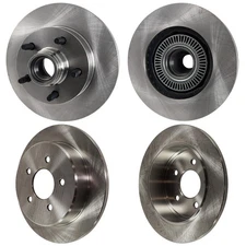 Front & Rear Brake Disc Rotors For Ford Ranger 1998 1999 2000 2001 2002