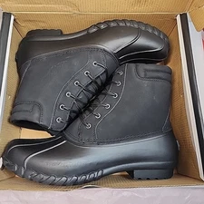 NortiV8 Duck Boots SNSB227M Black Snow / Rain Boots Size 10 