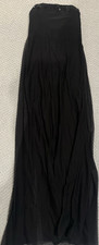 Vicky Tiel Couture Vintage black strapless gown with top beading sz 0/2