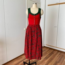 Vintage Bavarian Folk Trachten Dress German Oktoberfest Dirndl Cottagecore Tyrol