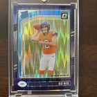 2024 Panini Donruss Optic - Rated Rookie Bo Nix #209 Purple Shock Prizm (RC)