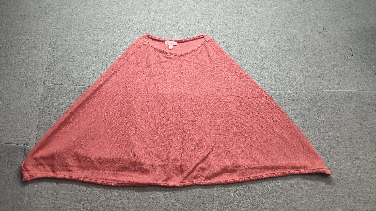 Lilly Pulitzer Women Sweater S Pink Round Neck Poncho Style 100% Cashmere Warmer