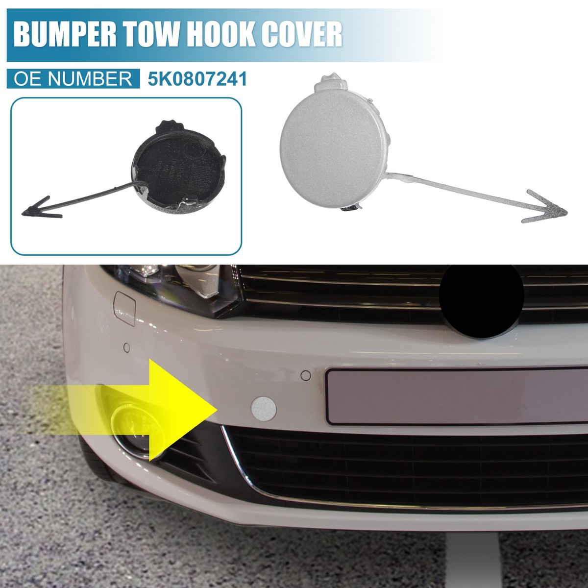 楽天市場】フォルクスワーゲン ゴルフVI（1KCCZ） フリップアップトーイングフック（可倒タイプ牽引フック） フロント : オクヤマ オフィシャル  ストア フォルクスワーゲン ポロ 2014-2017 車用フロントバンパー牽引フック トレーラーカバー 牽引フックホールキャップ 6RD80 用 VW用 ゴルフ 6 2009-2013用 カートーイングアイカバーフロントバンパー トーイングカバー 5K0807241