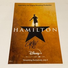 Jonathan Groff Signed Hamilton Broadway Disney Plus Movie 11x17 Photo 3