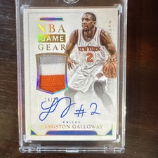 Panini National Treasures Langston Galloway Prime Auto /25 New York Knicks
