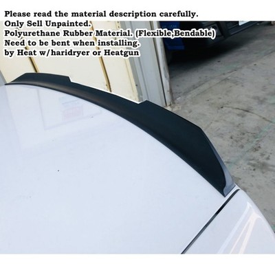 Rear Trunk Duckbill Spoiler Fits Audi A5 B9 2017-2020 Cabriolet KmhSpeed 284PC