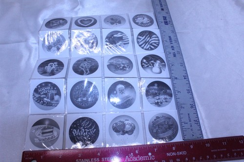 Projection Film Disks 20 Different Holiday Celebration Themes 1 15/16 Diameter