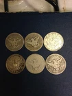 [Lot of 6] BARBER HALF DOLLARS low grade culls