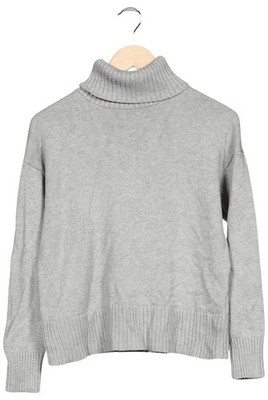 GAP Pullover Damen Strickpullover Strick Oberteil Gr. S Baumwolle Grau #k6pm9r9