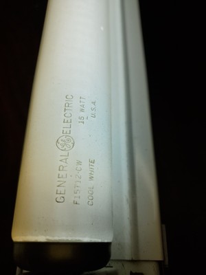 GE F15T12/CW Cool White 15W Fluorescent (2 Bulbs)