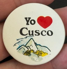 "Yo Amo Cusco Peru" pinback button "I love Cusco Peru"