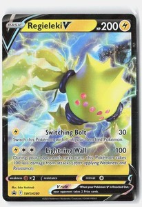 regieleki pokemon card Regieleki Vmax Ultra Rare Silver Tempest 058/195, NM Pokemon Card