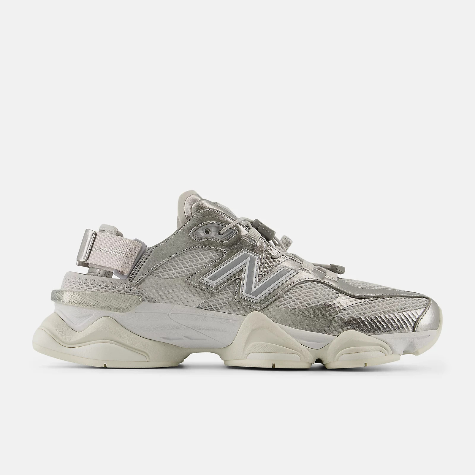 U90605FL New Balance 9060 "Silver Metallic/Sea Salt" image 3