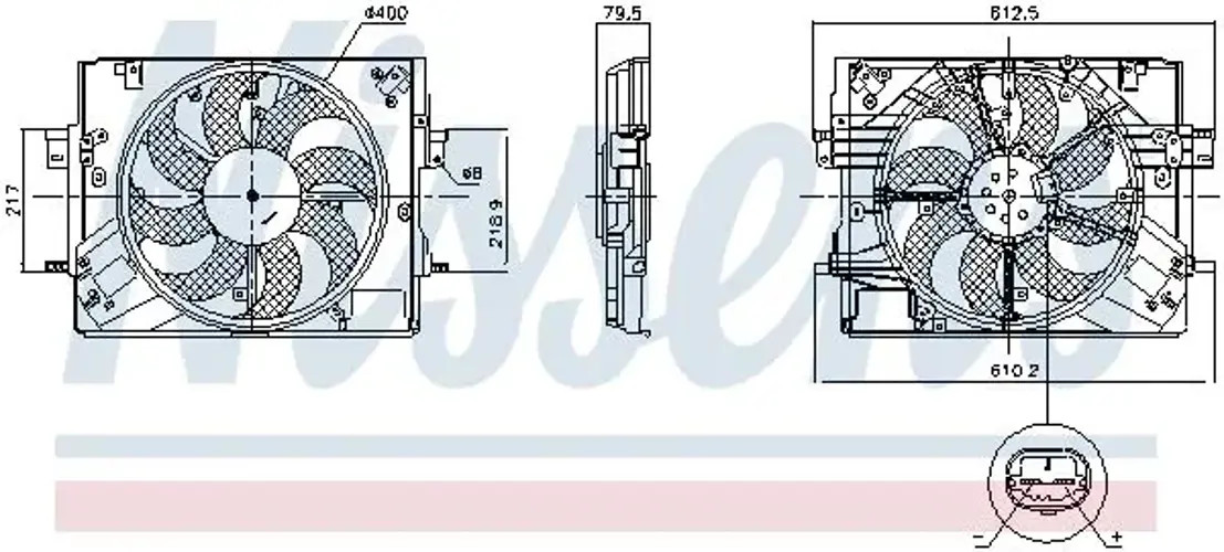 Radiator fan Single Fan 850063 NISSENS for RENAULT CLIO V CAPTUR II