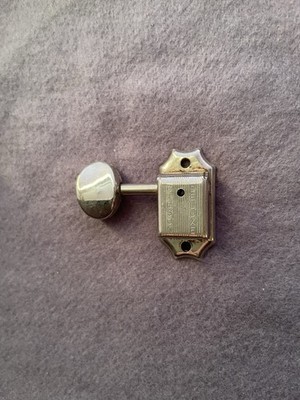 Kluson Gibson Deluxe locking tuner right side R- 6 mm shaft - nickel Japan 1980s