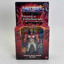 MOTU x TRANSFORMERS OPTIMUS PRIME ARMOR HE-MAN Masters Of The Universe Unpunched