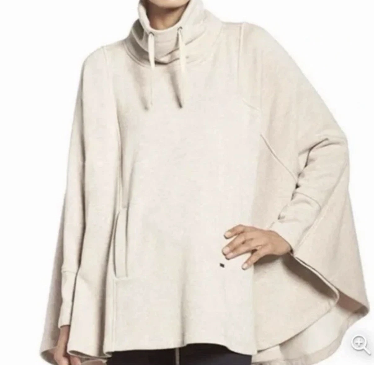 UGG Australia Charlynne Poncho Fleece Lined Cape Cozy Shrug Beige Women’s XS/S