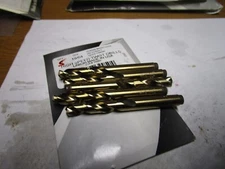 Screw Machine Length Drill Bit 19/64 in, Cobalt High Speed Steel Material QTY 5