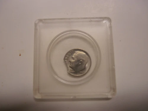 CIRCLE CLIPPED 1967 P  ROOSEVELT DIME AU