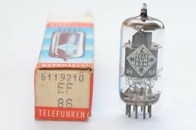 Genuine Telefunken Ulm EF86 / EF 86, Verstärker-Röhre / Röhre, Audio Tube, NOS