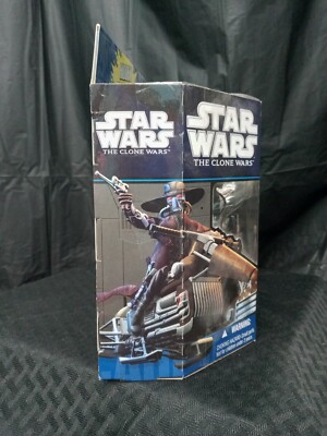 STAR WARS THE CLONE WARS CAD BANE w/PIRATE SPEEDER BIKE HASBRO