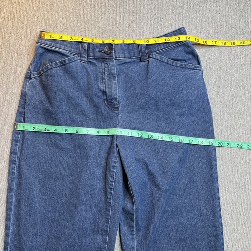 L.L. Bean Jeans Damen 10 MT Medium Tall klassische Passform gerades Bein elastischer Bund - Bild 9 von 12