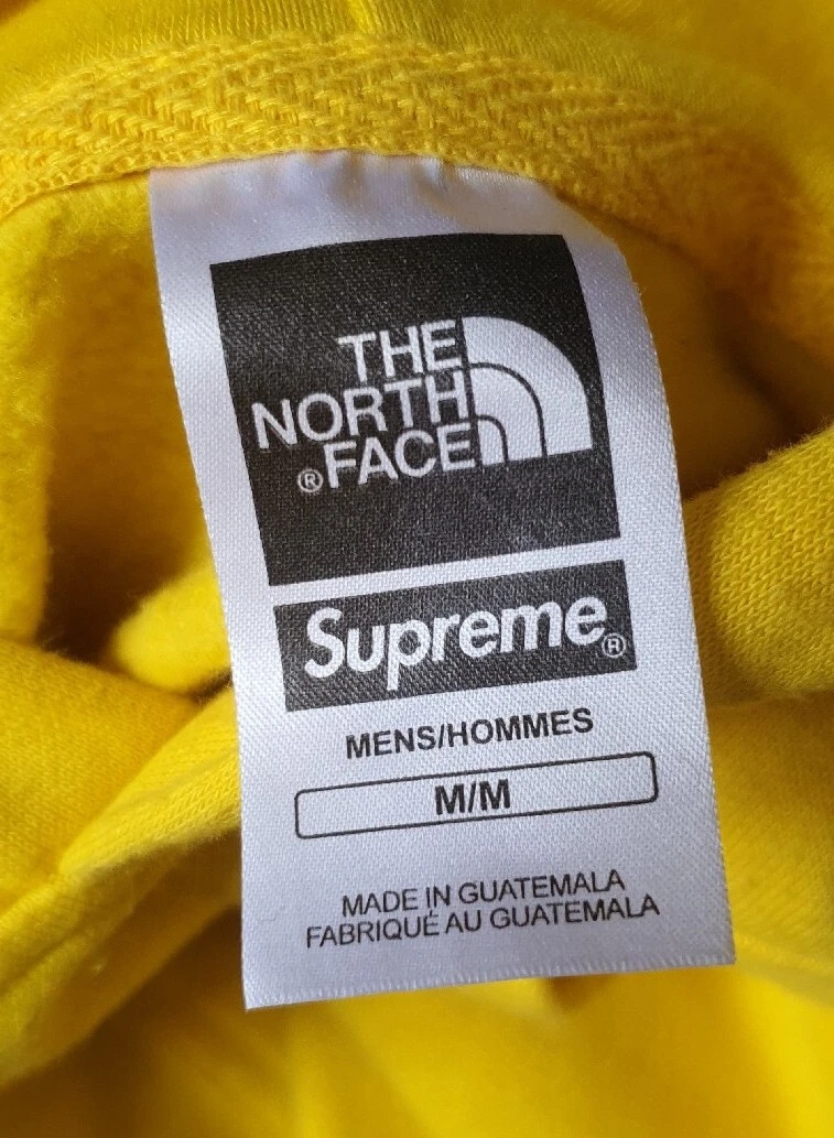Felpa con cappuccio FW18 Supreme x The North Face Photo M media gialla TNF