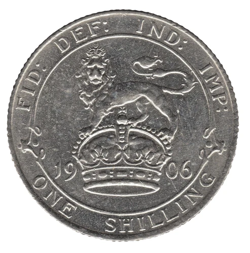 Photo of a 1906 Edward VII Shilling from an eBay listing that sold on Jul 17, 2026