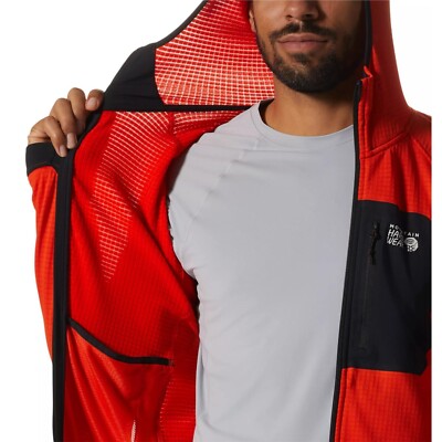 Mountain Hardwear Men's Polartec Power Grid Full Zip Hoody | eBay
