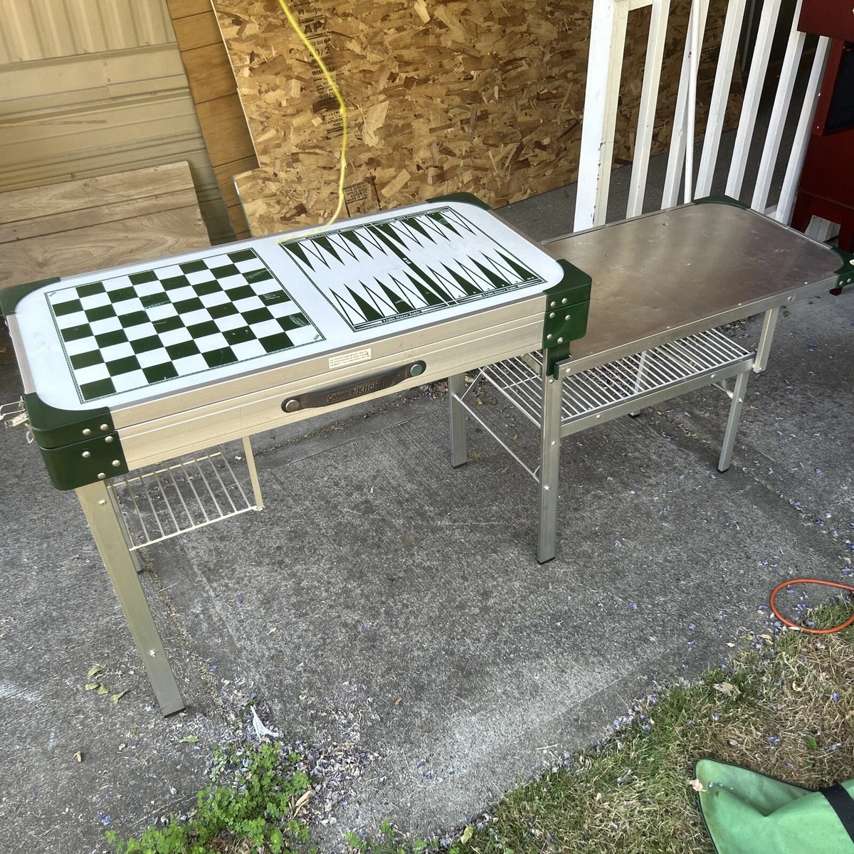 Vintage Coleman Camping Kitchen Outdoor Portable Folding Game