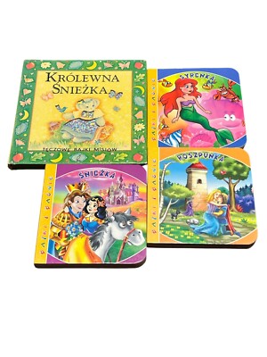 Set of 4 Mini Books for kids in polish language Bajki dla Dzieci