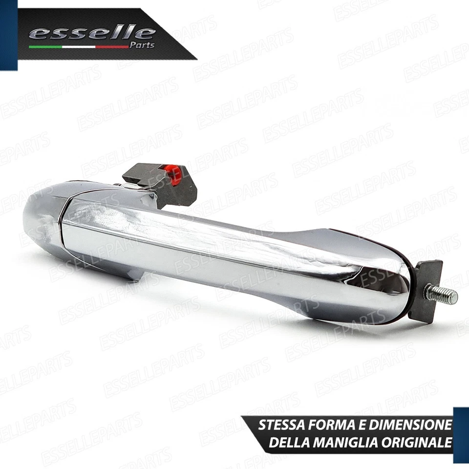 MANIGLIA ESTERNA PER FIAT ABARTH 500 500 C 595 695 LATO PASSEGGERO CROMATA - Immagine 4 di 4