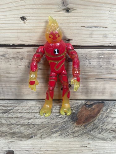 Playmates Ben 10 Heatblast Action Figure 2017 Red Fire Flame Cartoon Network Toy
