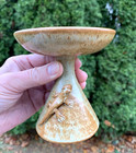 Art Pottery Pedestal Candle Holder Trinket Dish Ring Dish Gecko Lizard Accent — photo 3
