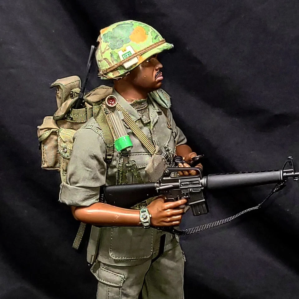 1/6 US ARMY 9TH INFANTRY RTO RADIO OPERATOR VIETNAM  BANDIT JOE'S CUSTOM - Image 3 of 4