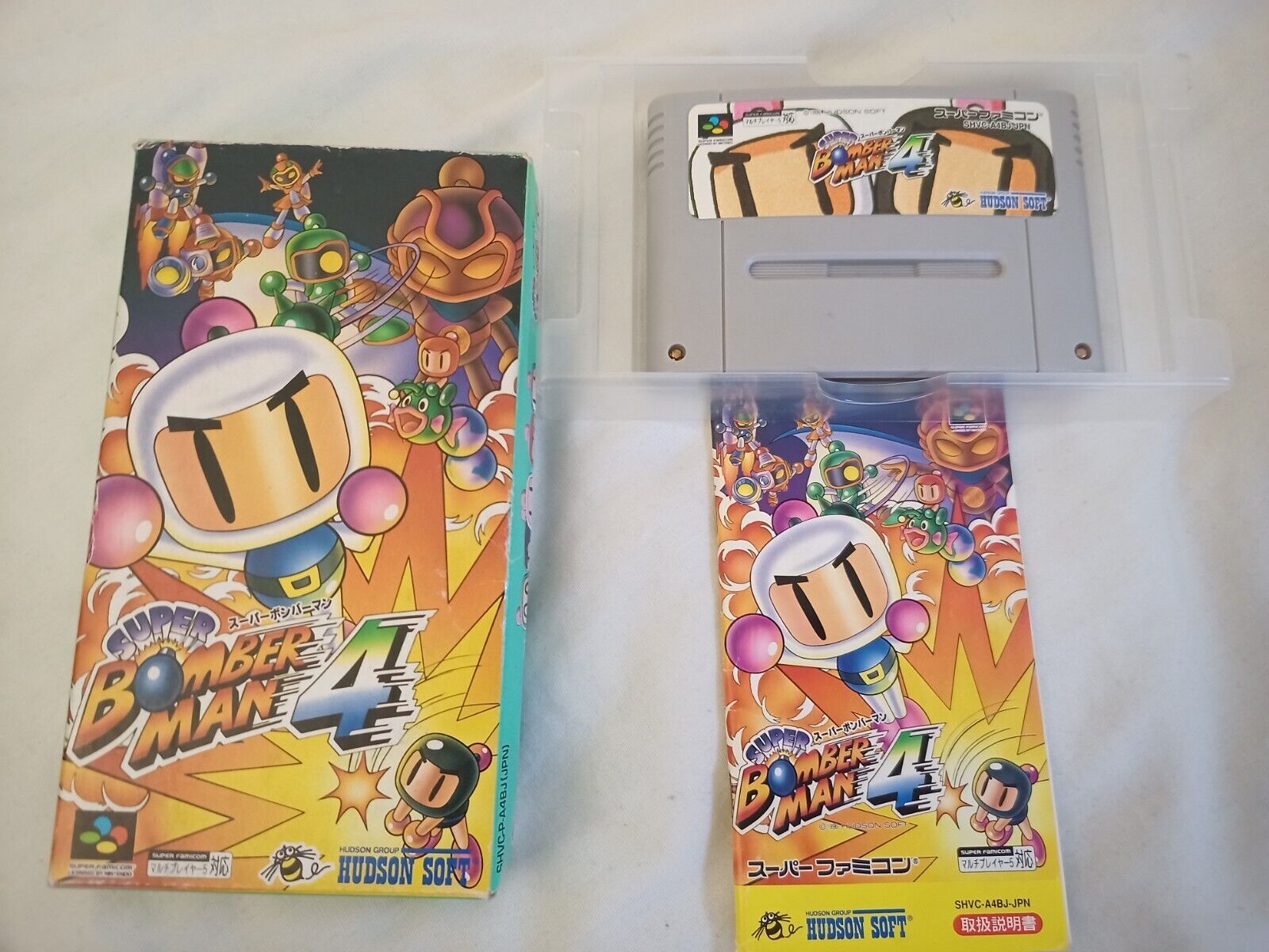 Super Bomberman 4 (SNES) Super Nintendo Game by Hudson / Produce