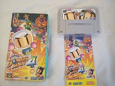 Super Bomberman 4 Nintendo Super Famicom SFC SNES Japan Import US Seller