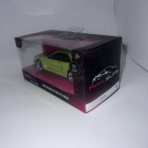 Jada Toys 2024 "Pink Slips" Green 2002 Nissan Skyline GT-R (R34) 1:32 Scale - Picture 4 of 8