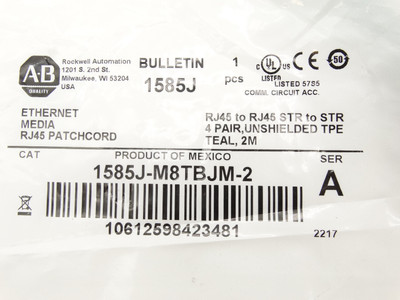 ALLEN BRADLEY 1585J-M8TBJM-2 CABLE | eBay