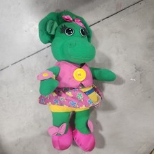 Playskool Barney Talk'n Dress BJ Baby Bop Plush Toy Doll Vintage 1993-1996 H14