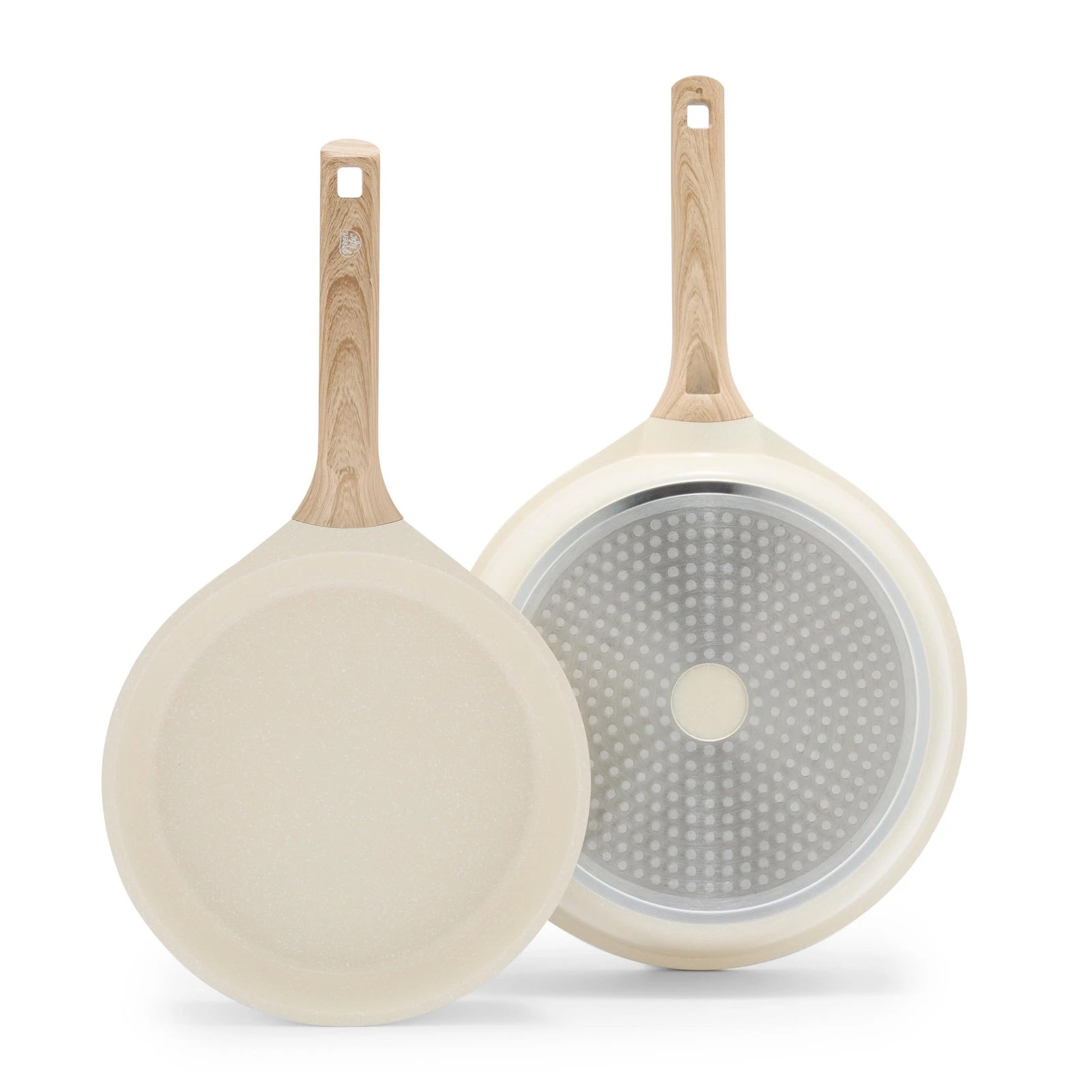 2 Piece Granite Frying Pan Set Nonstick Induction Ready Kitchen Essentials