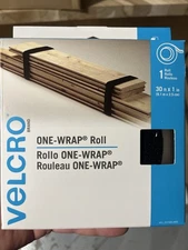 Velcro brand ONE-WRAP Roll, 30ft X 1in, Black