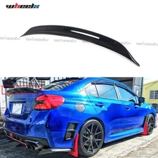 GLOSS BLACK FOR 15-21 SUBARU WRX STI SEDAN HIGHKICK DUCKBILL TRUNK SPOILER WING