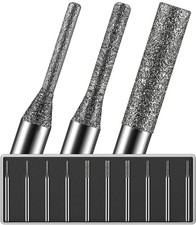 10 Pcs 1/8 Inch Shank Drill Bits 1mm 2mm 3mm Tips for Dremel Tool Grinding