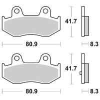 SBS BremsbeläGe 174 HF FüR Suzuki AN Burgman 400 2003-2006 (AU111/BW111/BW112)