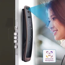 Electronic Smart Door Lock APP Fingerprint Card Password Key Home Security Lock