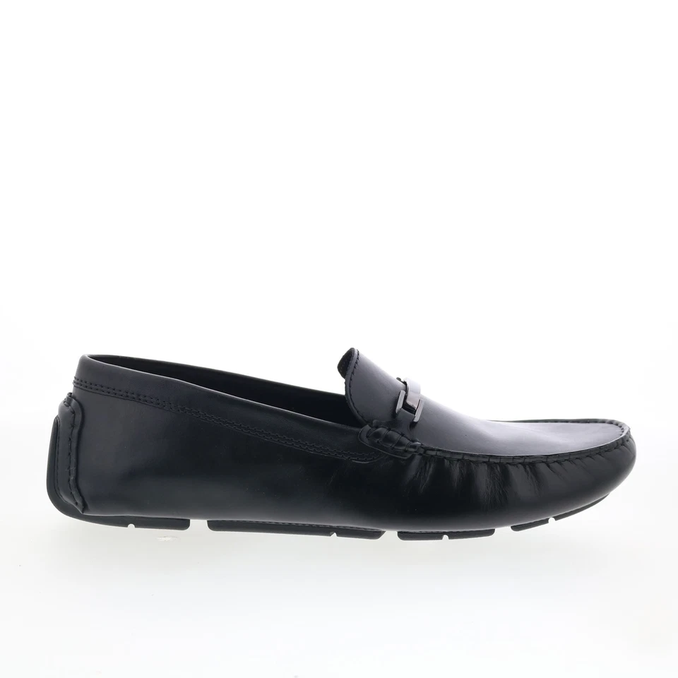 Rockport Dirk mocassin pour hommes en cuir noir - Photo 2/4