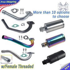 Exhaust Pipe Female Threaded/Muffler For Honda GX160 GX200 Predator 212cc 196cc